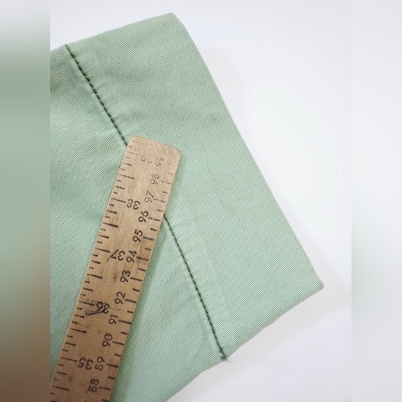 NWT Pilcro And The Letterpress Moss Green Cotton Stet Capri Womens 31 Imperfect - Picture 14 of 15